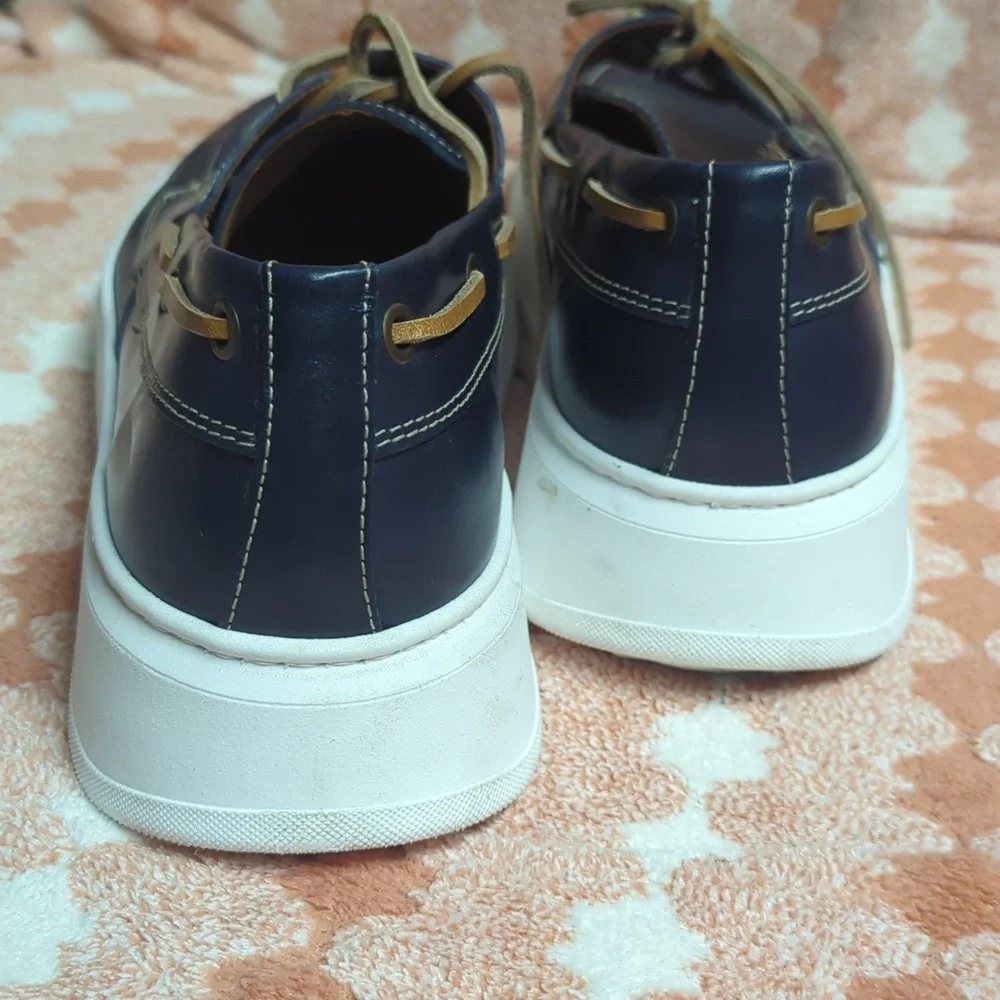 Navy and Tan Leather Men's Shoes